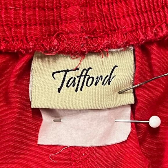 Size 3X Tafford Red Scrub or Casual Elastic Waist Pants Slit Pockets at Eac - Picture 6 of 8